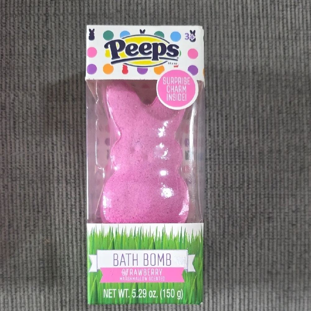 Peeps Six Pack Lip Set and Peeps Bath Bomb Combo, Both New.